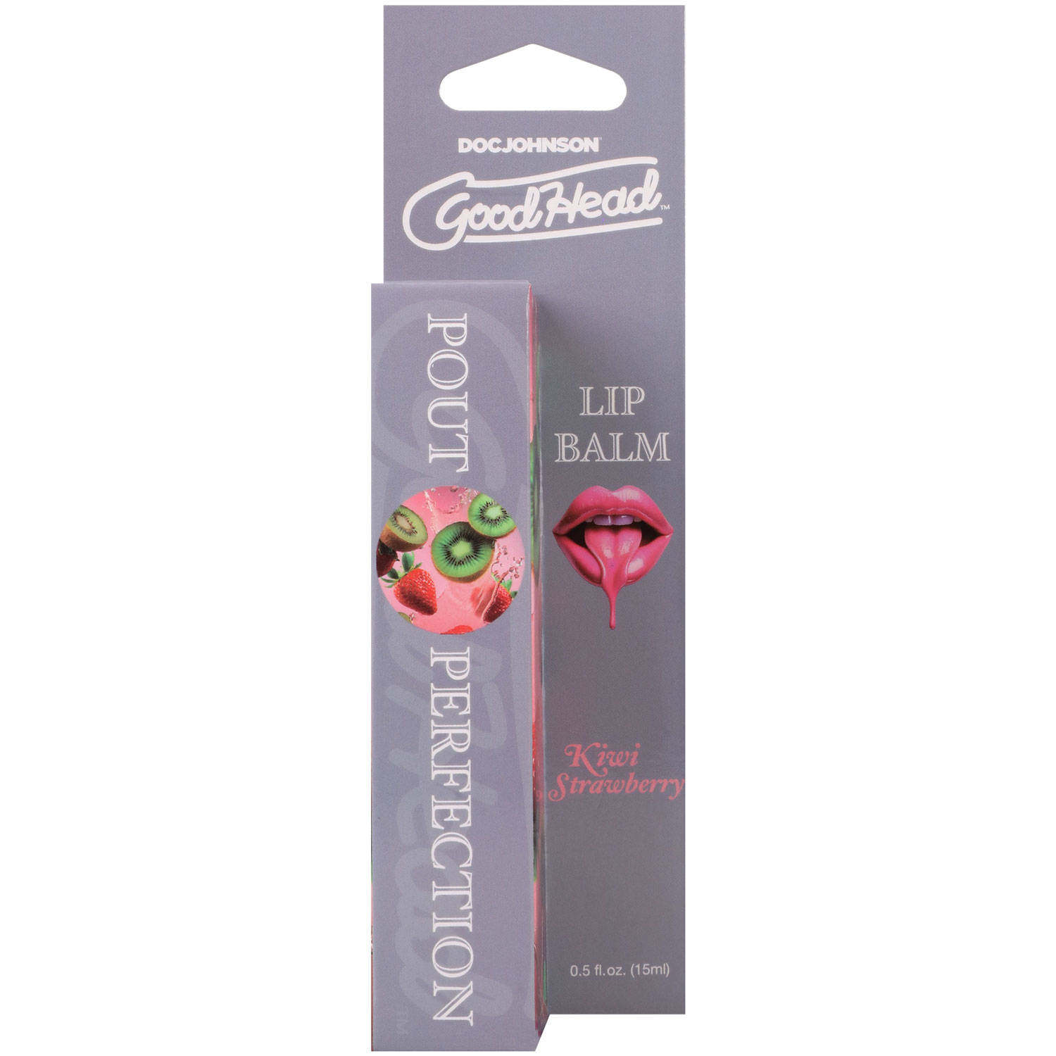 PkOeFGvc Goodhead - Pout Perfection - Lip Balm - Kiwi Strawberry - 0.50oz - Image 1