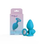 Gemma Clear Iridescent Gem Teal Silicone Plug - M - Image 2