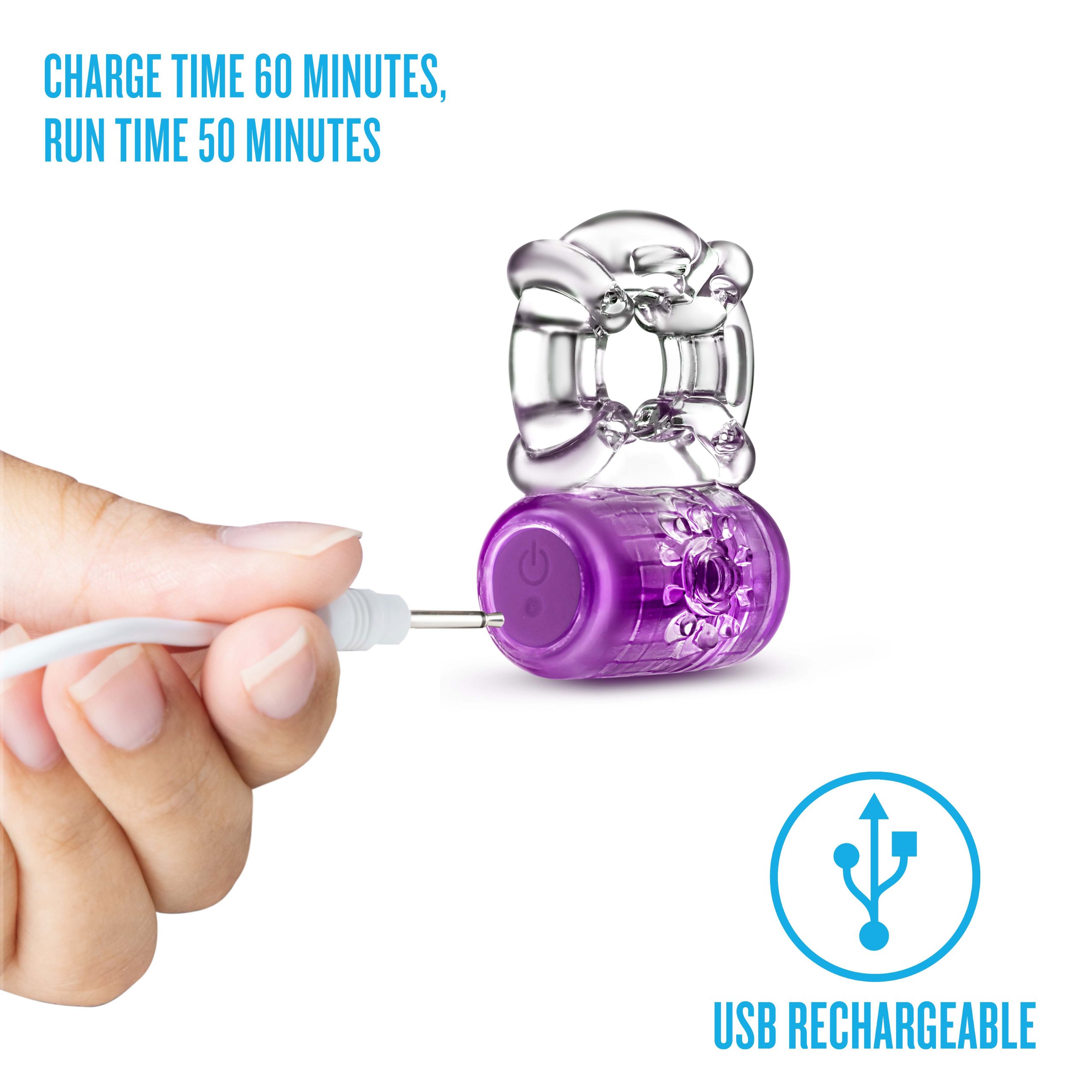 PswonvaEspkIaKUaqxVdtF5GnNcUVQpm Play With Me - Pleaser Rechargeable C-Ring - Purple - Image 1