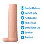 Performance 5.75 Inch Enhancement Sleeve - Beige - Image 4
