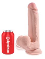 9 Inch Triple Density Cock With Swinging Balls - Light - Image 2