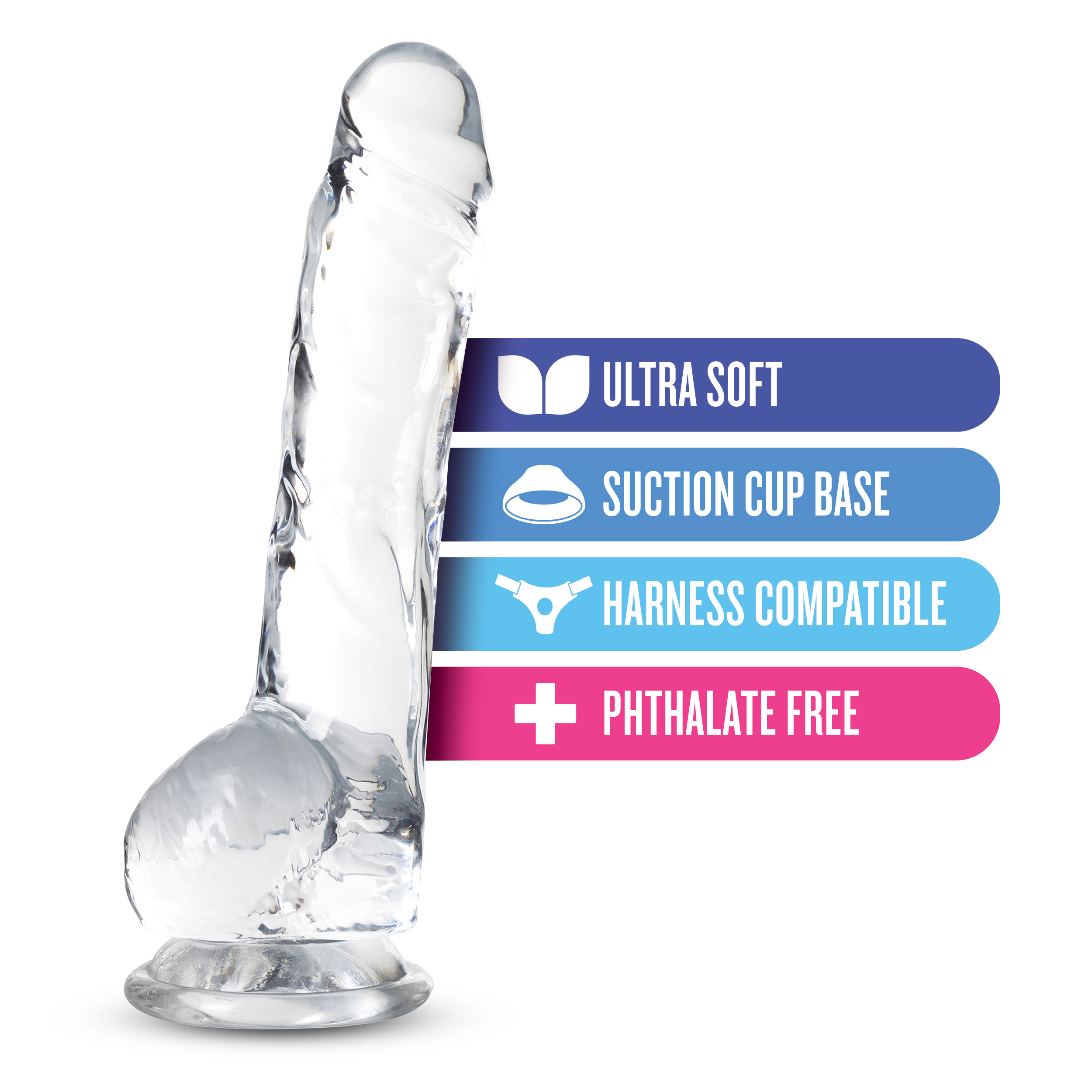 Q3Xq5Z9cRl886TDT4h5LA5knjdtZFTUF Naturally Yours - 8 Inch Crystalline Dildo - Diamond - Image 1
