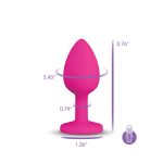 Gemma Purple Gem Pink Silicone Plug - Small - Image 10