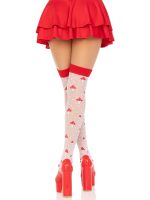 Polka Dot Mushroom Thigh High - One Size - White/red - Image 2