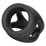 Alpha Liquid Silicone Dual Cage and Ring - Black Ring - Black - Image 5