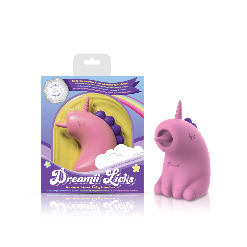 QG6EoMgA Dreamii Licks Licking Unicorn Stimulator - Mystical Pink - Image 1