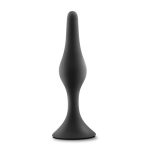 Anal Adventures Platinum - Silicone Beginner Plug - Medium - Black - Image 4