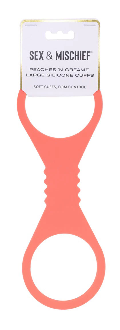 QQLJjZL1 Peaches 'N Creame Silicone Cuffs - Large - Image 1