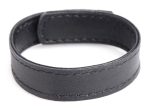 Leather and Velcro Cock Ring - Black - Image 2
