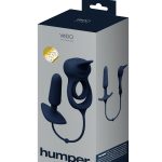 Humper Rechargeable Dual C-Ring With Anal Plug - Black