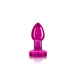 Vibrating Pink Metal Remote Plug - Medium - Image 8