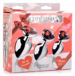 Red Heart Gem Anal Plug Set - Image 4