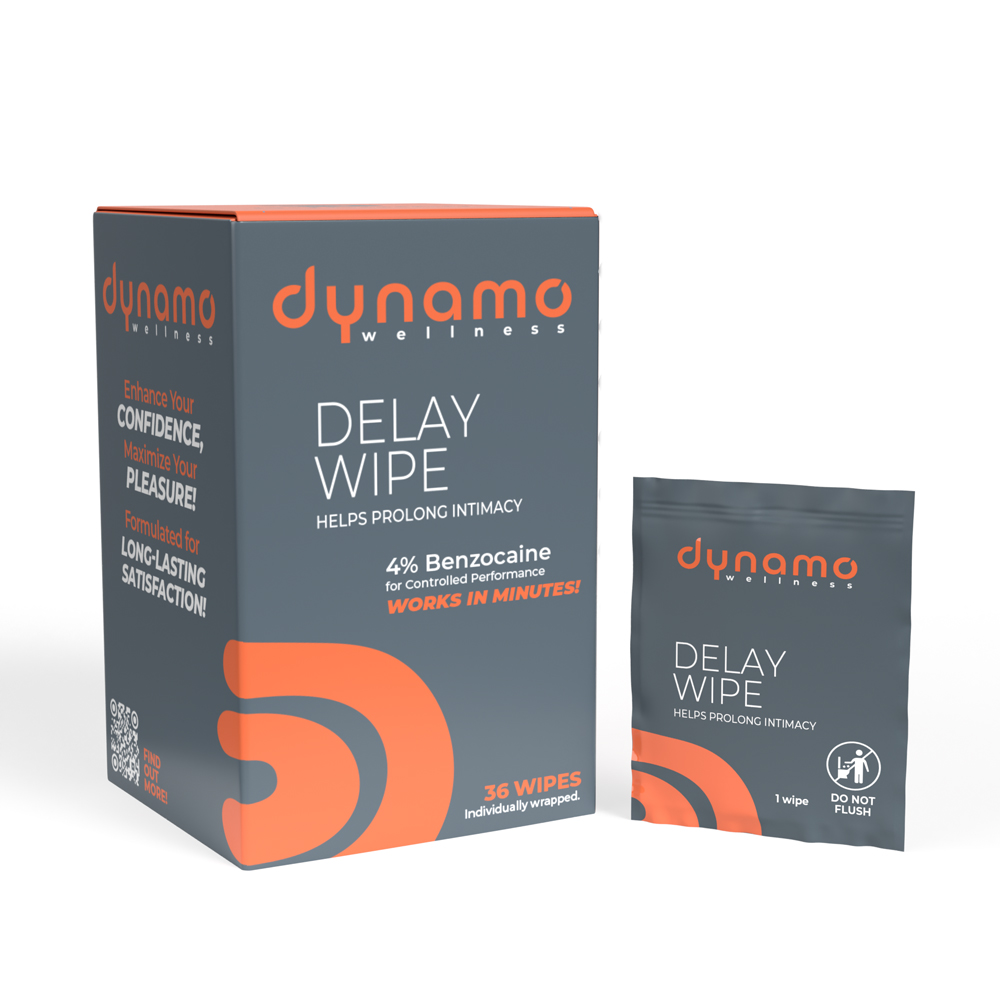 QhQbBaie Dynamo Wellness Delay Wipe 4% - 36 Pack - Image 1