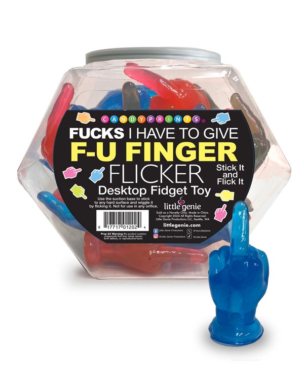 QmpaS7gx Fu Finger Flicker Fishbowl of 24 - Image 1