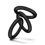 Performance - Vs2 Pure Premium Silicone Cockrings - Small - Black - Image 3