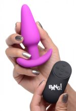 21x Silicone Butt Plug With Remote - Purple - Image 4