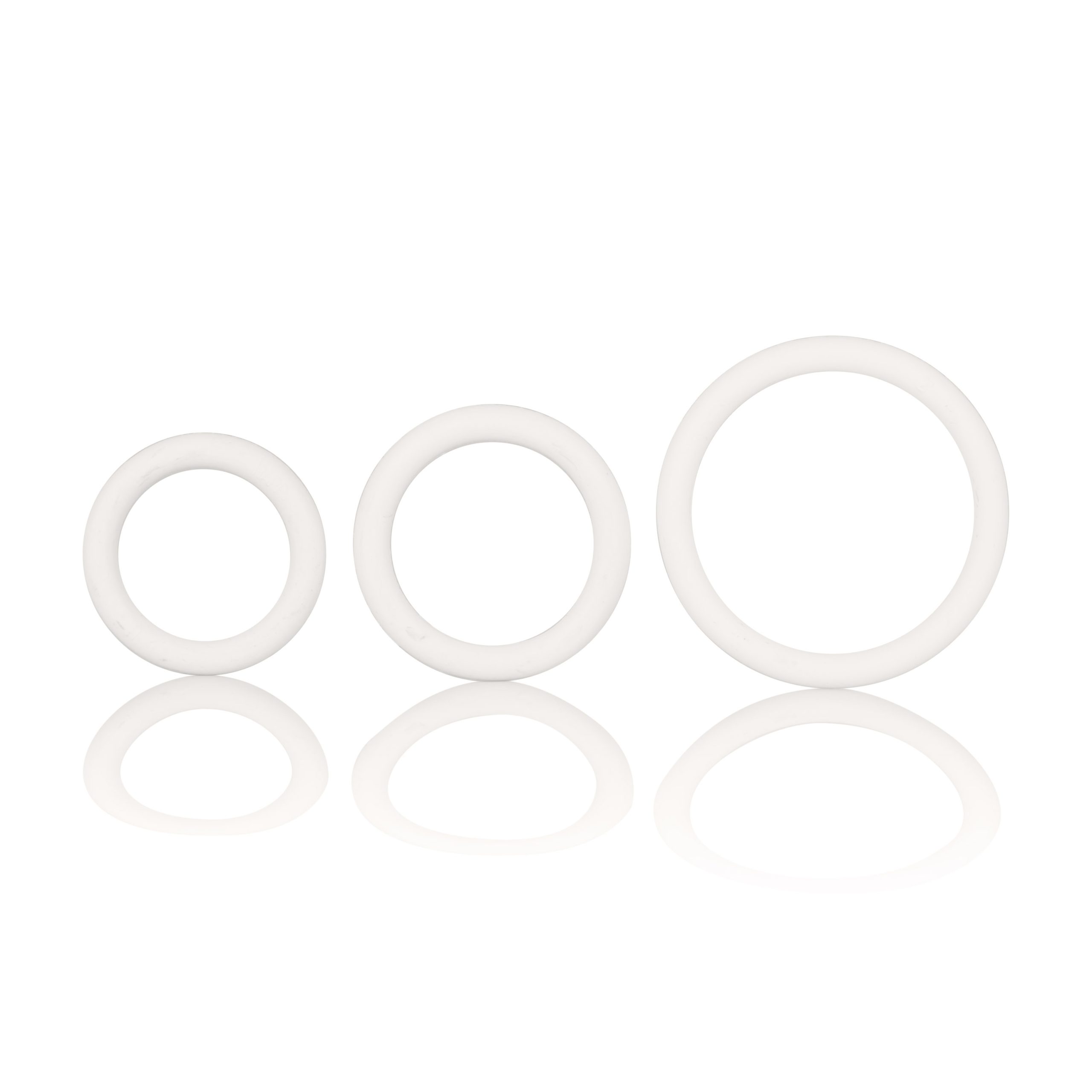 RAjIgq5Neyfv5rgjzvLWOk06F5oxBNnP Rubber Ring 3 Piece Set - White - Image 1