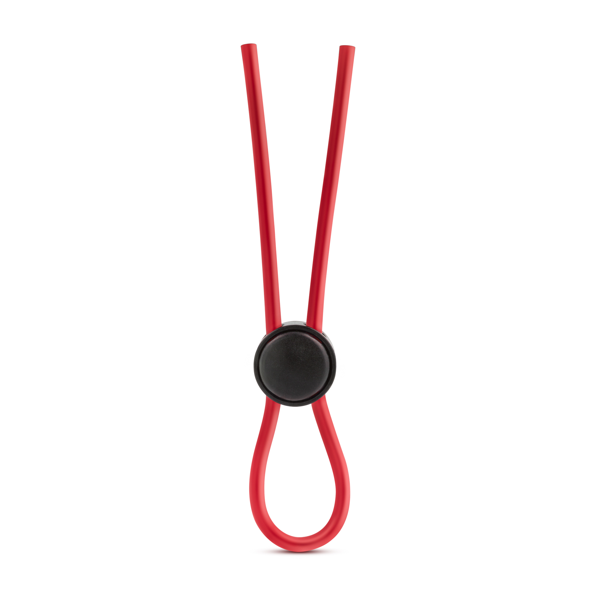 www.blushnovelties.com Stay Hard - Silicone Loop Cock Ring - Red - Image 1