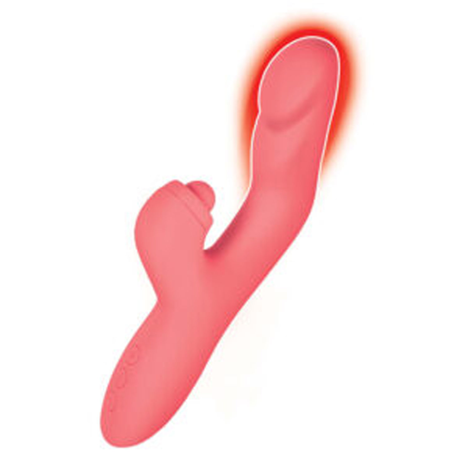 REqasx5A9zeMuLYVMWZVEmTr1NfmP08K Goddess Heat Up Tapping Massager - Coral - Image 1
