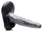 The Gargoyle Rock Hard Silicone Dildo - Silver - Image 5