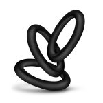 Performance - Vs2 Pure Premium Silicone Cockrings - Small - Black - Image 2