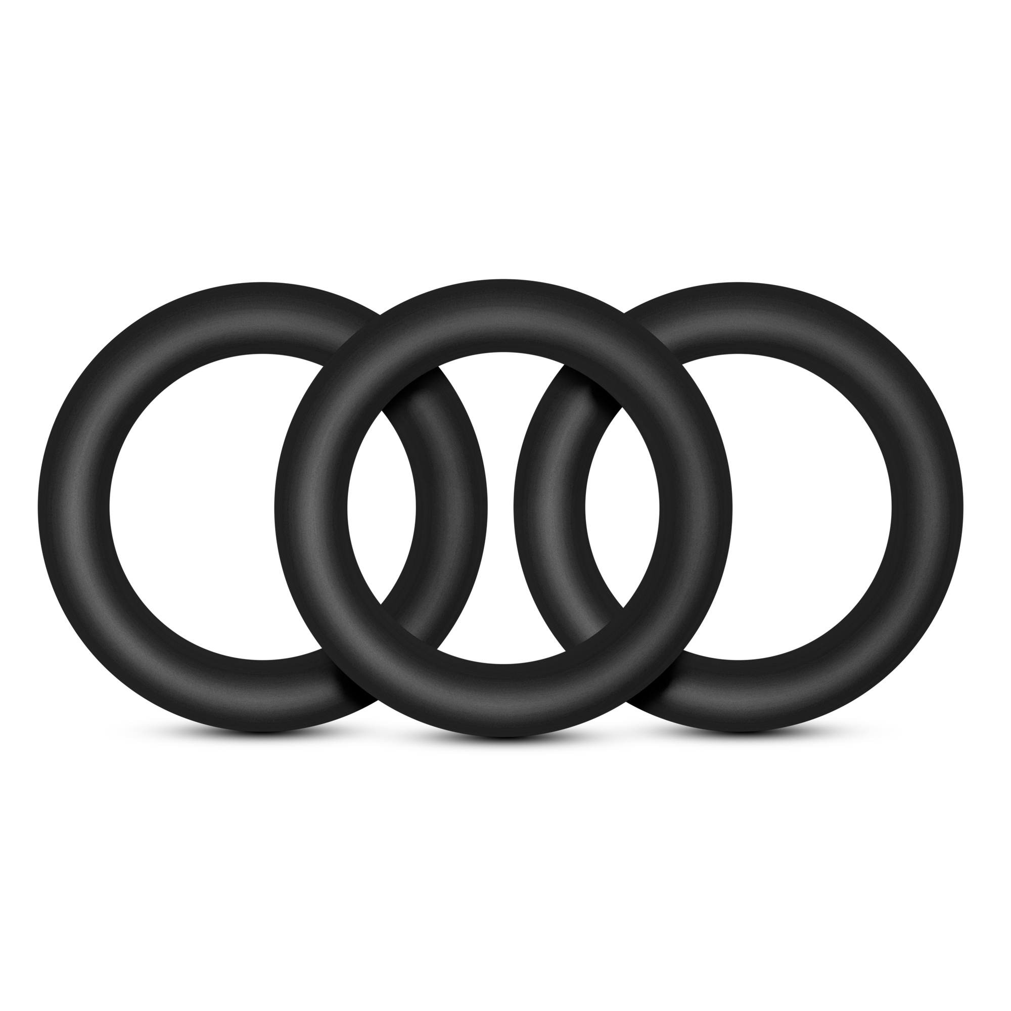 www.blushnovelties.com Performance - Vs2 Pure Premium Silicone Cockrings - Small - Black - Image 1