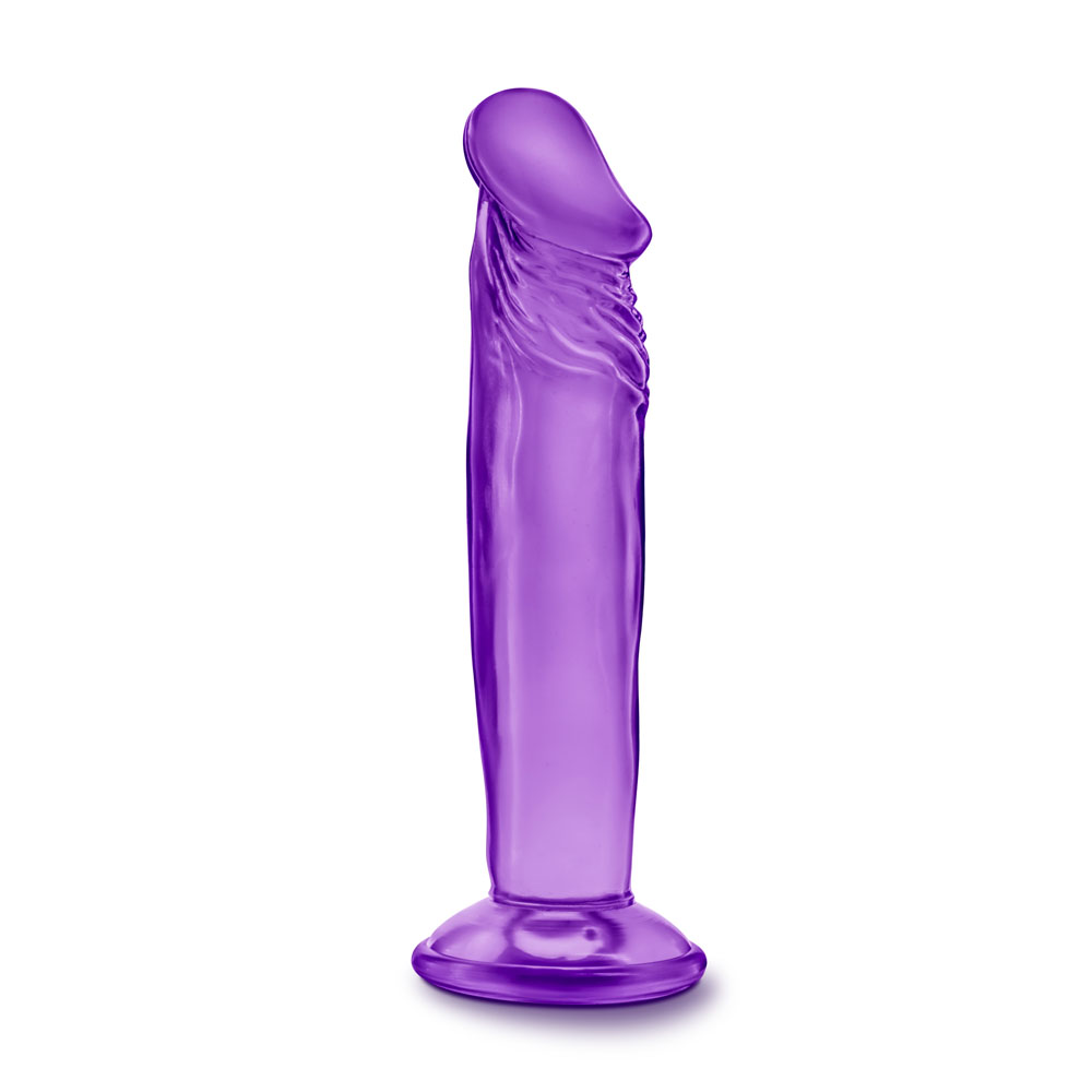 www.blushnovelties.com B Yours - Sweet n' Small 6 Inch Dildo With Suction Cup - Purple - Image 1