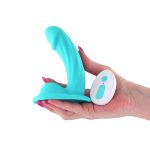 Colours Curve Vibrating 5" Dildo - Teal - Image 3