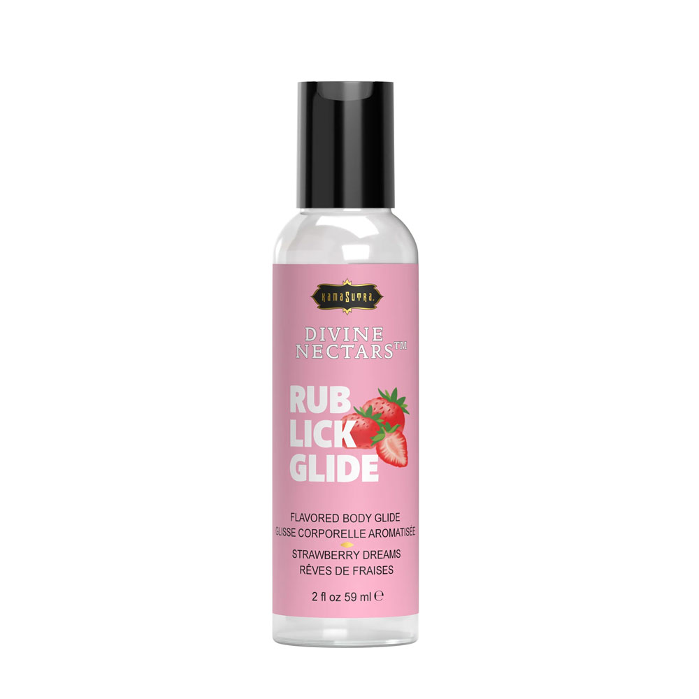 SAugoig8 Divine Nectars Flavored Body Glide - Strawberry Dreams - 2 Fl. Oz./ 59ml - Image 1