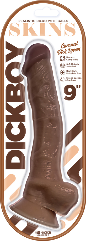 SBRLonK9wkRKMDFslSEyF1d22D7mqiBj Dickboy - Skins - Dildo With Balls - 9 Inch - Caramel Dick Lovers - Image 1