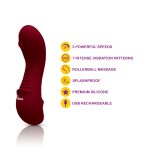 Zaina Mini Rollerball G-Spot Vibe - Ruby - Image 4