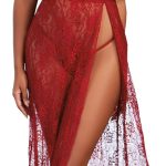 Gown, G-String - Medium - Garnet