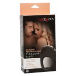 Silicone Rechargeable Pleasure Ring - Black - Black - Image 2