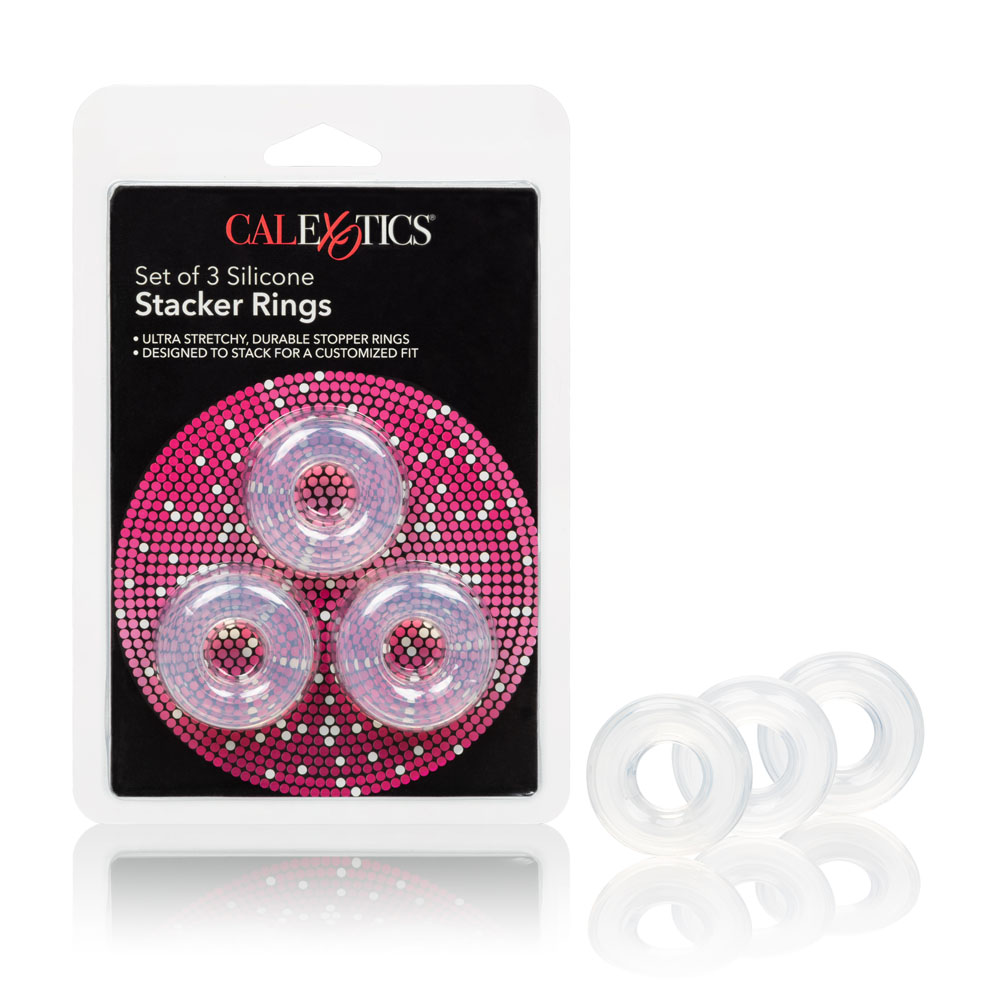 SNc56IbwkNkdlkLCyEZPNaoOFLqcu52T Set of 3 Silicone Stacker Rings - Image 1