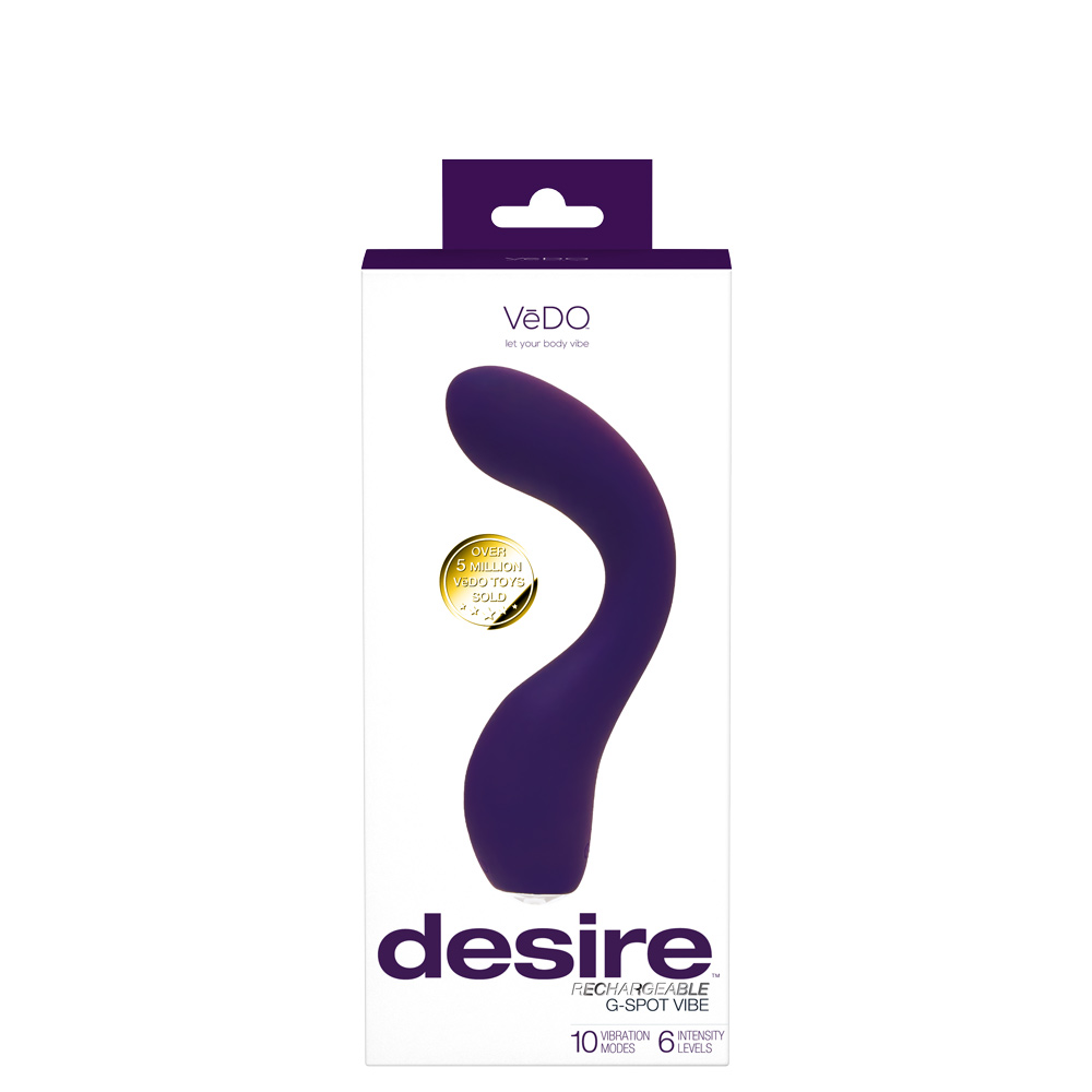 SOYT0YCFxVSRfKNqIcXnw7ivPQCUcnLp Desire Rechargeable G-Spot Vibe - Purple - Image 1