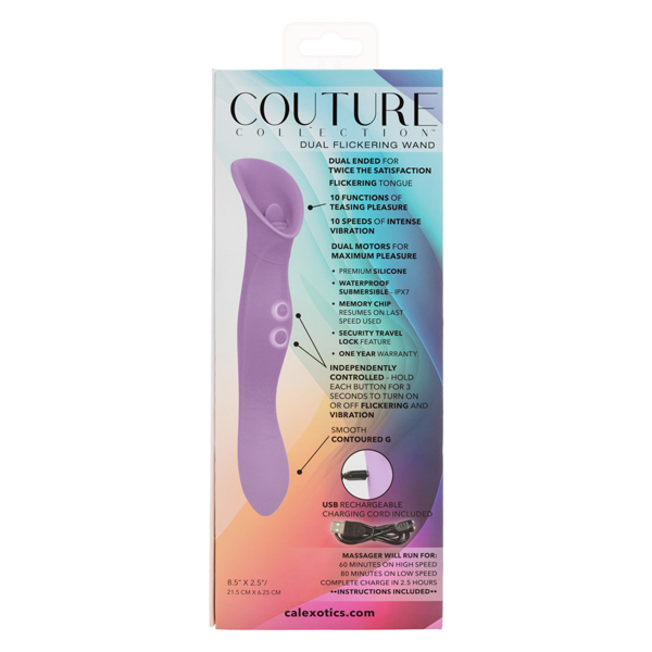 SQrJ3AaR Couture Collection Dual Flickering Wand - Purple - Image 1