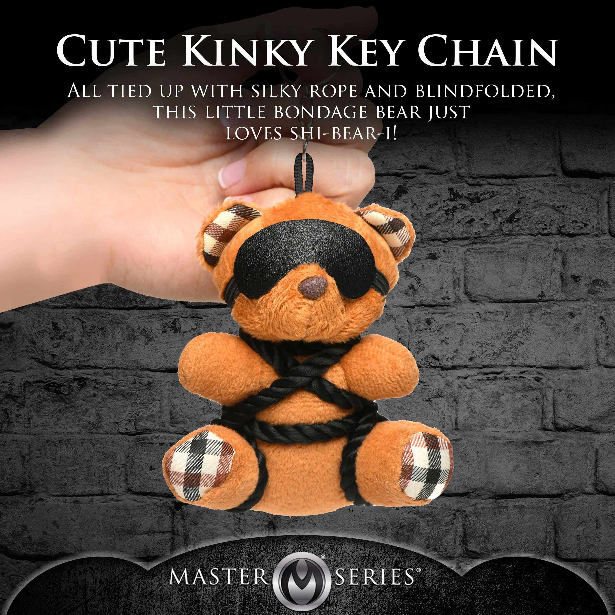 Sup9AF0A6KrQRMuQwWYmsmdrTYNRbxOb Rope Teddy Bear Keychain - Image 1