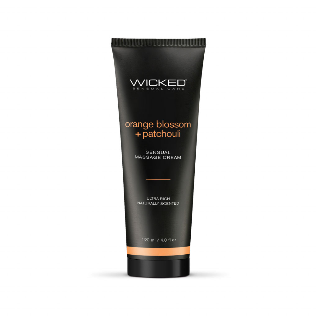 T3hK8r5eiUCxWE5pFey3SgkGYZvgaC5l Orange Blossom and Patchouli - Scented Sensual Massage Cream - 4 Oz - Image 1