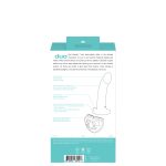 Duo Semi-Realistic Dildo With Harness - Turquoise/black - Image 2