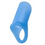 Basic Essentials Liquid Silicone Pleasure Enhance - Blue - Image 2