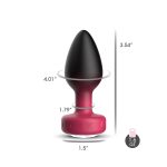 Eluxe Vibrating Clr Gem Rbyombre Plug Md With Remote - Image 7