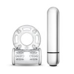 Stay Hard 10 Function Vibrating Bull Ring - Clear - Image 2