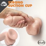 Dr. Skin Glide - 8.5 Inch Self Lubricating Dildo With Balls - Vanilla - Image 2