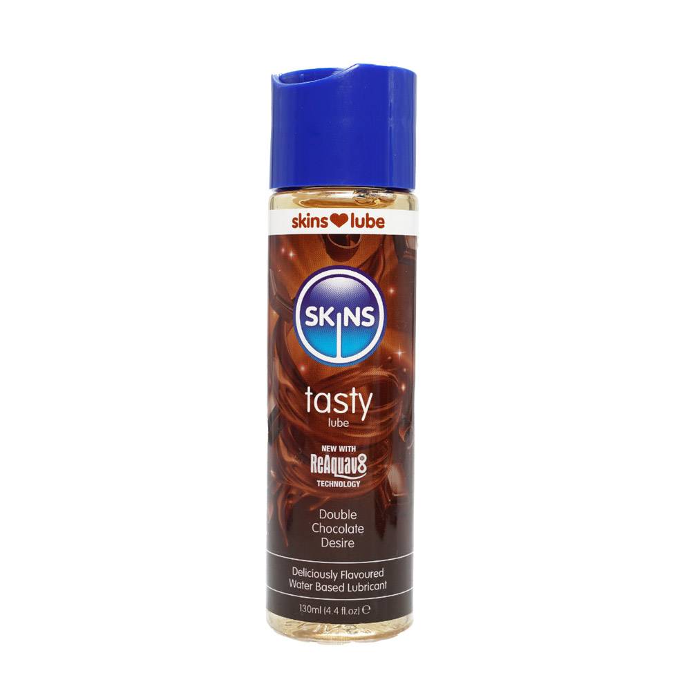 TjgZEfji Skins Double Chocolate Water Based Lubricant 4.4oz - Image 1