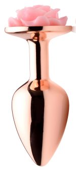 Pink Rose Gold Anal Plug - Small - Image 2