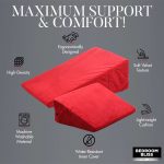 Love Cushion Set Foam Wedge Pillow Set - Red - Image 2