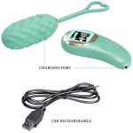 Vivian Remote Control Vibrating Egg - Turquoise - Image 3