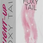 Foxy Tail - Light Up Faux Fur Butt Plug - Pink Plug - Pink