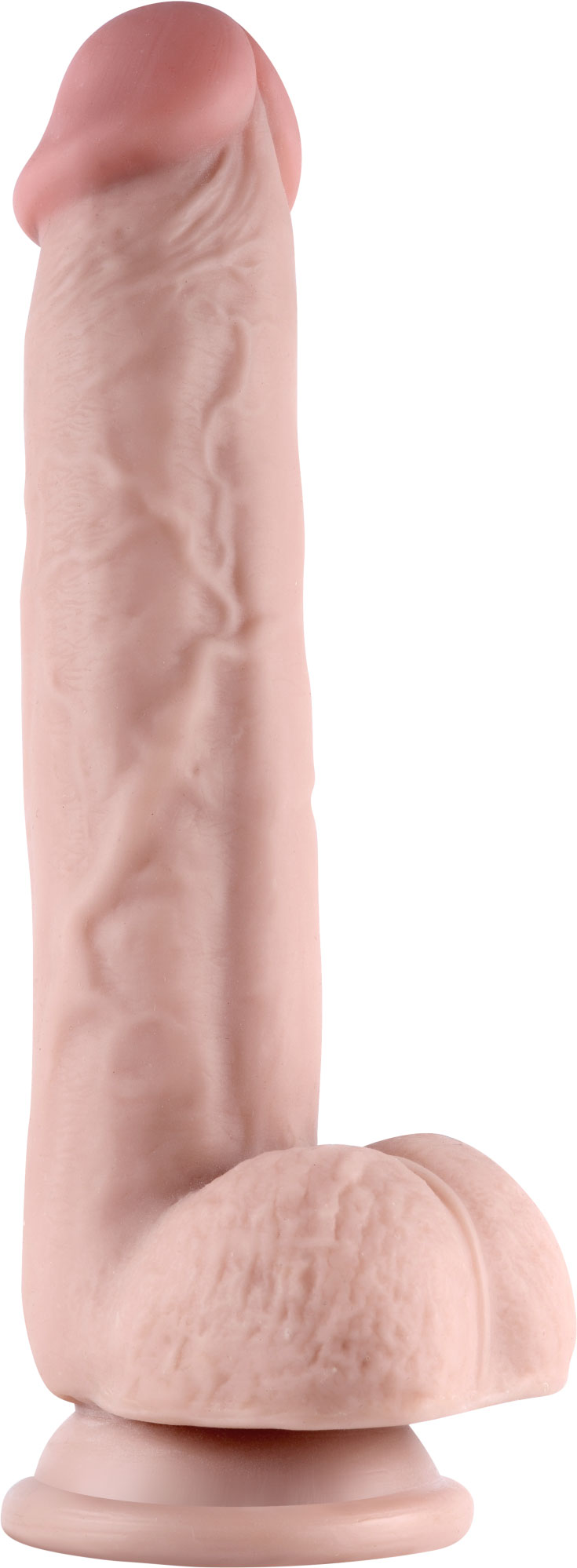 TtObEXJkBWdqwQ9JOMb93Cg2yWRAAiJA Get Lucky Real Skin 9" Dual Layer Dildo Beige - Image 1