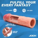 Jock 1.5" Silicone Penis Extension Sleeve - Light - Image 3
